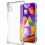 TheGiftKart Back Cover Soft Case for Samsung Galaxy M31s | Best Camera Protection | Inbuilt Dust Plugs & Anti-Slip Grip | Ultra Clear Slim Back Cover Case for Samsung Galaxy M31s (Transparent)