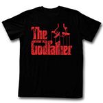 Godfather - Mens Logo Red T-Shirt, XX-Large, Black