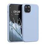 kwmobile Case Compatible with Apple iPhone 13 Case - TPU Silicone Phone Cover with Soft Finish - Light Blue Matte