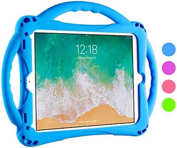 TopEsct Coque Enfant pour iPad 9.7 Pouces, Étui Antichoc pour iPad 6, iPad 5, iPad Air 2, iPad Air 1, iPad Pro 1, Protection Maximale, Très Résistante en Silicone(iPad 9.7", Bleu)