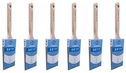 Apollo Brush 500 Series Poly Blend Firm Angle Sash Paint Brush (2.5 Inch) - Pack of 6