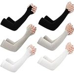 Linwnil Arm Sleeves UV Sun Protection Arm Sleeves for Men&Women to Cover Arms to Protect Your Skin From Sun Exposure (3pairs thumb hole+3pairs standard)