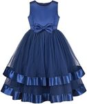 Sunny Fashion Girls Dress Blue Ball