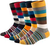 Ueither Men's Fun Dress Socks Color