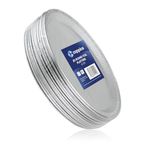 Coppice Silver Round Aluminium Foil Platters for Parties, Buffets & Entertaining | 31cm | Food Safe (20)