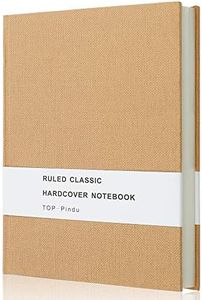 TOP-Pindu A5 Hardback Notebook Journal, Thick Classic Notebook, Hardcover Executive Notebooks, Plain Basics Journal, 296pp, 80gsm, 8.4 x 5.7 inch (Kraft)