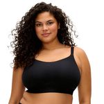 Elomi Women's Downtime Non-Wired and Wireless Bralette, Black, 40J