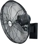 iLiving 18" Outdoor Oscillating High Velocity Wall Fan with 4150 CFM Heavy Duty Weatherproof Motor, Variable Speed Adjustment for Workshop, Garage, Patios, Commercial and industrial, 18 inch,Black