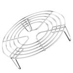 BESTonZON Stainless Steel Trivet Rack Stand Cooking Steamer Rack Heavy Duty Pressure Cooker Steam Rack Round Cooling Basket for Egg Vegetable 16 * 4cm