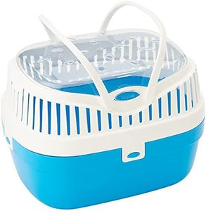 Ferplast Transport pour cochons d'Inde et Autres rongeurs ALADINO Medium Cage de Transport pour Animaux domestiques, rongeurs, cochons d'Inde, 30 x 23 x h 21 cm, Bleu