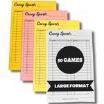 Covey Baseball Softball Lineup Card Sheets Large Format - (Pack of 50) - 8.5 Inch x 5.5 Inch Size Line-Up Batting Order Cards for Baseball, Fastpitch, and Slowpitch Coaches (Pack of 50 (Refill Pack))