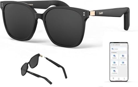 GetD Smart Sunglasses, Cateye Polarized Lens Bluetooth Glasses for Women and Men with Speaker, Music Glasses AI Translator, 11H Battery Life, Voice Control, Smart Eyewear for Travel Driving Meeting