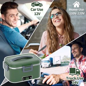 SOOOEC Electric Heated Lunch Box 1.8L – Portable Food Warmer
