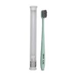 CARECUB Green ZigZag Toothbrushes - BPA-Free, Ultra Soft Micro Nano Bristles for Gentle Cleaning, Perfect for Sensitive Teeth, Oral Care Bliss, Youth & Adults Pack of 1