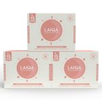 LAIQA Rash-Free Ultra Soft Moderate Flow Sanitary Pads for Women|45 Large Premium Pads with 45 Disposable Bag+9 Free Pantyliners|Made with Natural Fiber|Leakproof with 4 wings|No Chlorine|No Fragrance