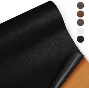 Vivva Leather Repair Tape, 137cm x 50cm Self-Adhesive Leather Repair Patch for Couch Furniture Sofas Car Seats, Advanced PU Vinyl Leather Repair Kit (Black)