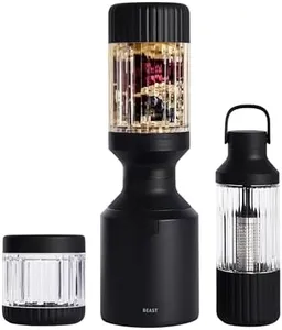 Beast Blender + Hydration System | Blend Smoothies and Shakes, Infuse Water, Kitchen Countertop Design, 1000W (Carbon Black)