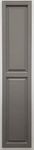 Shutters, Raised Panel Shutters, Standard Raised Panel Exterior Vinyl Window Shutters, Charcoal, (1 Pair = 2pcs) 14.5" W x 64" H