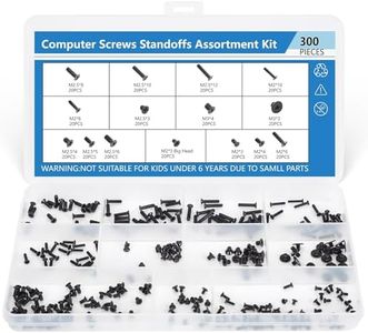 300PCS Computer Notebook Laptop Screws Assortment Kit, 12 Sizes M2.5 M2 M3 Laptop Screws for Lenovo Dell HP Asus Samsung Toshiba Acer SSD HDD SATA Hard Drive Mounting Repair