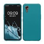 kwmobile Case Compatible with Samsung Galaxy Xcover7 Case - Soft Slim Protective TPU Silicone Cover - Teal Matte