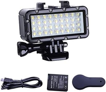 Suptig Diving Light High Power Dimmable Waterproof LED Video Light Fill Night Light Diving Underwater Light Waterproof 147ft for Gopro Hero 13/Hero 12/11/10/9/8/7/6/5/5S/4/3+ More Action Cam