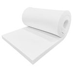 DURAFOAM High Density White Firm Foam Sheet For Upholstery, Cushions, Sofa, Beds, Seats, Campervans, Indoor/Outdoor Padding, DIY - DF160W - 80 x 20 x 2 inch (200 x 50 x 5cm)