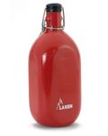 Laken Cuadrada 34oz Aluminum Water Bottle Canteen, Leak-Proof, BPA Free, Red