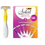 BIC Soleil Color Collection 3 Blade Razors, Assorted Colors, 14 Count