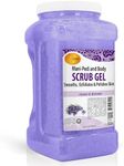 SPA REDI - Exfoliating Scrub Pumice Gel, Lavender and Wildflower, 128 Oz - Manicure, Pedicure and Body Exfoliator Infused with Hyaluronic Acid, Amino Acids, Panthenol and Comfrey Extract