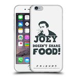 Head Case Designs Officially Licensed Friends TV Show Joey Food Quotes Soft Gel Case Compatible With Apple iPhone 6 / iPhone 6s