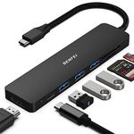 BENFEI USB C HUB 7in1, USB C HUB Multiport Adapter with USB-C to HDMI, USB-C to SD/TF Card Reader/3*USB 3.0/60W Power Delivery, Compatible with iPhone 15 Pro/Max, MacBook, iPad Pro, iMac, S23, XPS17