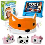CozyPhones Toddler Headphones Wireless, Kids Bluetooth Headband, Safe Volume Limiting - Wired School Headphones for Kids with Carry Bag - Toddler Airplane Travel Essentials for Boys & Girls - Fox