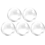 Glass Cabochons for Jewelry Making Round Dome Cabochons Clear Glass Dome Tile Cabochon Half Round Flat Clear Glass Stones for DIY Crafts Craft Photo Charms (100PCS-25mm)