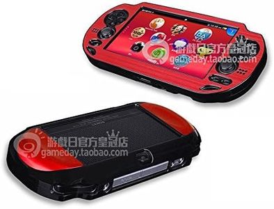 Szjay ® Metal Aluminum Metallic Protection Hard Case Cover for Playstation Ps Vita 1000 (Red)