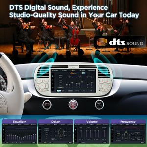XTRONS 7-Inch Android 14 Car Radio for Fiat 500 – Touchscreen Stereo