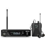 D Debra UHF ST-102 Wireless in Ear Monitor System stereo sound 300M,Professional IEM Stereo System with in Earphone Wireless Type Used for Stage or Studio(1 Backpack)