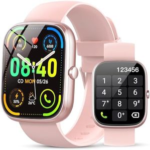 Montre Connectée Femme Homme, 1.91" HD Smartwatch avec Appels Bluetooth, 110+ Sportifs, Montre Intelligente Sport Etanche IP68 Podometre/Cardiofrequencemetre/Moniteur de Sommeil pour Android iOS