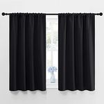 NICETOWN Black Out Short Curtain Pa