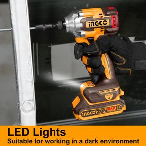 INGCO 20V Brushless Impact Driver & Drill Twin Pack – 2 Batteries, Charger