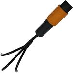 Fiskars QuikFit Cultivator Angled, Small Rake, Tool Head, Width: 5.5 cm, Black/Orange, 1000683