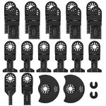 20PCS Oscillating Saw Tool Accessories Set, Wood/Metal Universal Multitool Saw Accessories Fit Bosch, Fein Multimaster, Black&Decker, Ryobi, Milwaukee, Rockwell, Portcable, WORX, Ridgid, Chicago