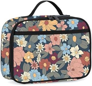 rickyh style Lunch Box with Padded Liner, Spacious Insulated Lunch Bag Durable Thermal Lunch Cooler Pack with Strap for Men Women Boys Girls Adults School Sports Beach Picnic Work Camp,2 Pocket