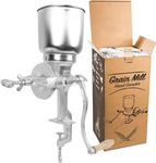 Hand Crack Corn Grain Mill Grinder Manual Mill Food Grinder Grain Mill Iron for Corn Coffee Food Wheat Oats Nut Herbs Spices Seeds Grinder Great for Restaurants Commercial Kitchens Bakery