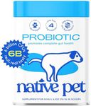 Native Pet Probiotic for Dogs - Vet Created Probiotic Powder for Dogs Digestive Issues - Probiotic Powder + Prebiotic + Bone Broth Powder Pet Food for Dog Stomach Relief - 232 Gram 6 Billion CFU 4.1oz