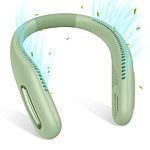 Matekxy Portable Neck Fan, Mini Hands-Free Fan with Rechargeable and Lightweight, Personal Bladeless Fan Neck Cooler for Indoor & Outdoor (Mint Green)