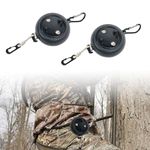 bssiwbepon 2PCS Retractable Bow Hoist Tree Stand Bow Hunting Accessories and Deer Hunting Equipment Saddle Bow Pull Up Rope 33ft Heavy Duty