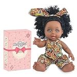 Nice2you Black Baby Doll, 10 inch A