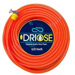DRIOSE® Heavy Duty 3 Layered 1/2 Inch Braided Water Hose Pipe 10 Meters, Universal Multi Tap Connector, Garden pressure washer gun, car wash