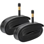 YunSCM 2-Pack 700C Bike Inner Tubes 700x35C/43C ETRTO 35/45-622 AV48mm Schrader Valve Compatible with 700x35C 700x37C 700x38C 700x40C 700x41C 700 x42C 700 x43C Off/On Bike Tyre Tubes