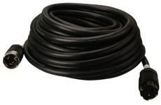 Coleman Cable 01918 50-Foot 50-Amp Twist-Lock Generator Power Extension Cord, 6/3 & 8/1 SEOW (Black)